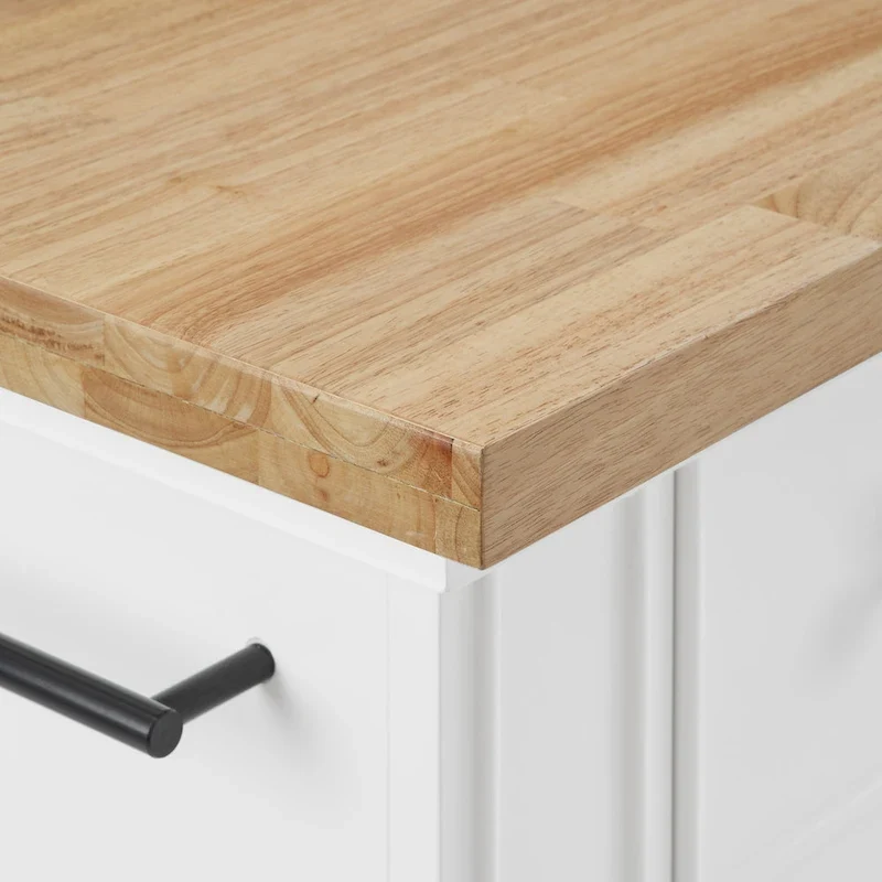 Crosley Julia Wood Top Island With X-Back Stools - 50 W x60 D x41 H