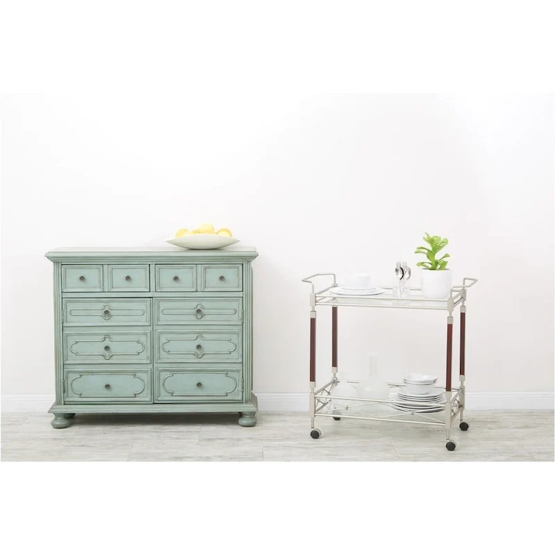 Silver Orchid Rita Serving Cart