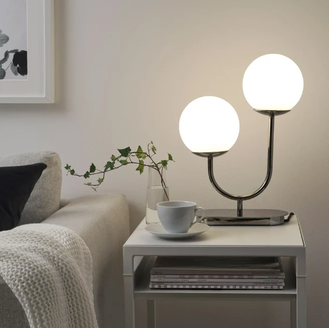 SIMRISHAMN lampshade, chrome-plated