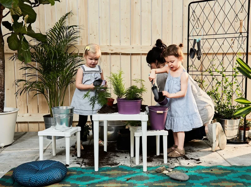 UTTER children's stool, white