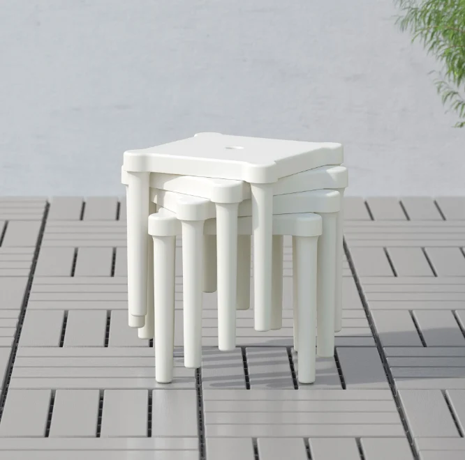 UTTER children's stool, white