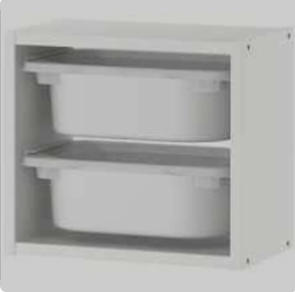 TROFAST Wall storage, white, 34x21x30 cm