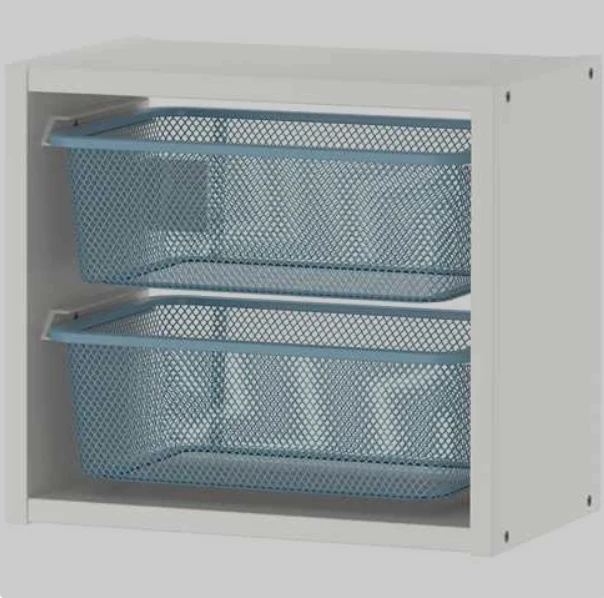 TROFAST Wall storage, white, 34x21x30 cm