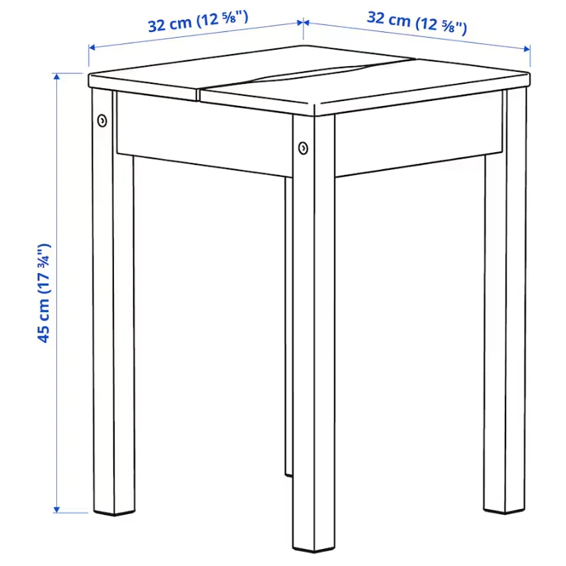 HAUGA Stool, white