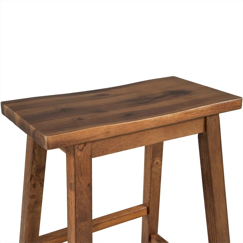 Wood Rustic 3-piece 45 Stationary Kitchen Island Set