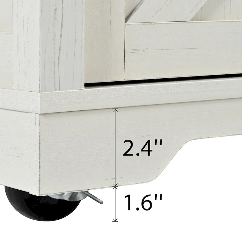 Farmhouse Kitchen Island with Power Outlet