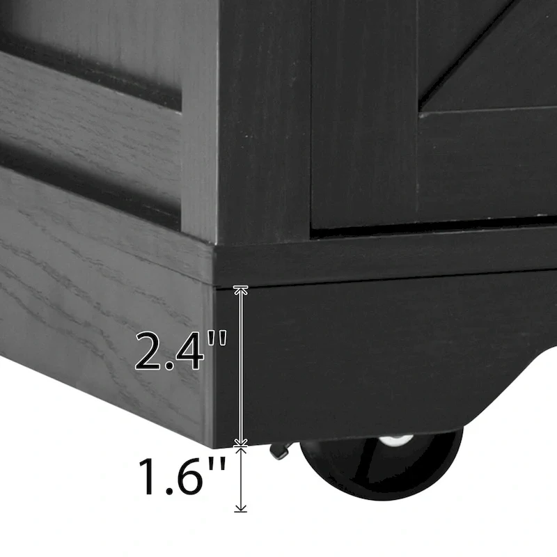 Farmhouse Kitchen Island with Power Outlet