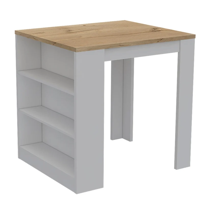 TUHOME Covelo 2-Piece Kitchen Set with Utility Sink Cabinet and Kitchen Island - N/A