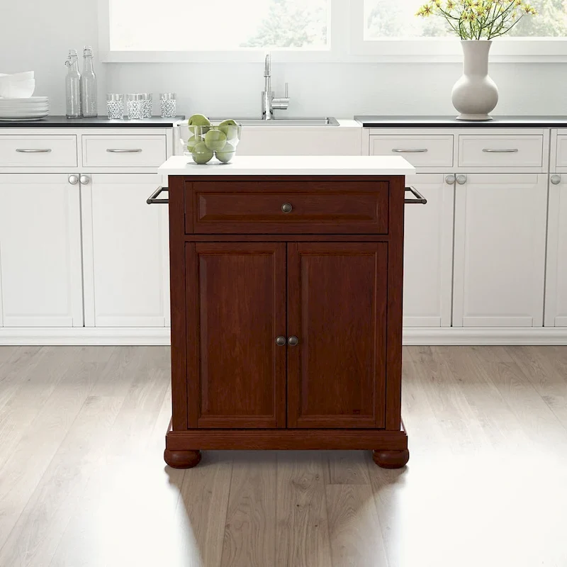 Crosley Alexandria Granite Top Portable Kitchen Island/Cart - 31W x 18D x 35.5H