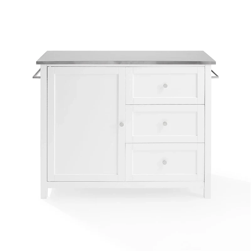 Crosley Soren Stainless Steel Top Kitchen Island/Cart - 18.13d x 42.13w x 37.5h