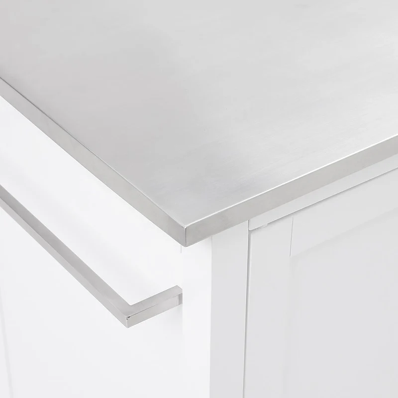 Crosley Soren Stainless Steel Top Kitchen Island/Cart - 18.13d x 42.13w x 37.5h