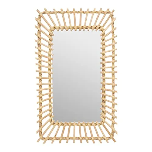 Miroir de Porte - rotin 35x58 cm - Atmosphera créateur d'intérieur