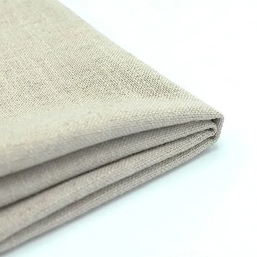 Oviala Canapé Convertible Tissu Vert Gris 3 Places avec Une Housse supplémentaire en Lin Naturel