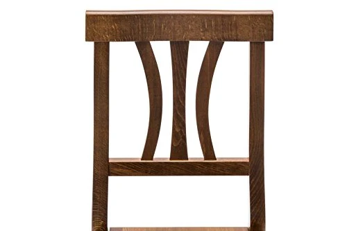 Meubles pour Tous 325 GLLE Lot de 2 chaises, Bois, Noyer, 46 x 44 x 90 cm