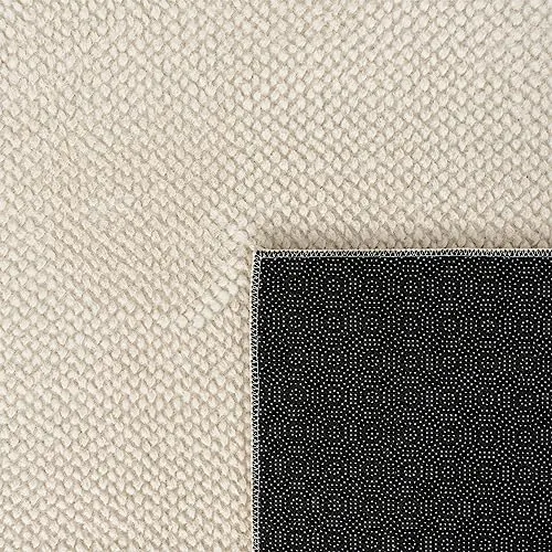 Paco Home Tapis Salon Chambre Adulte Poils Ras Boho Motif Scandinave Uni, Dimension:160x220 cm, Couleur:Beige