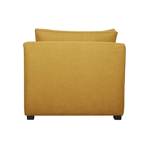 Miliboo Chauffeuse 1 Place Design en Tissu Jaune Cumin PLURIEL