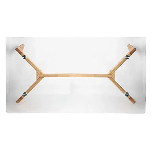 AltoBuy VERANE - Table Basse Rectangulaire Plateau Verre