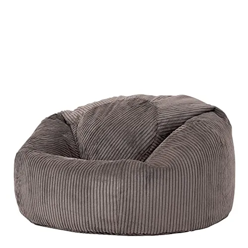 Icon Pouf Classique en Velours Côtelé Kingston, Pouf Poire Salon pour Adultes, Fauteuil Pouf