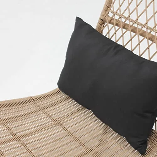 Oviala Lot de 2 fauteuils de Jardin en résine tressée