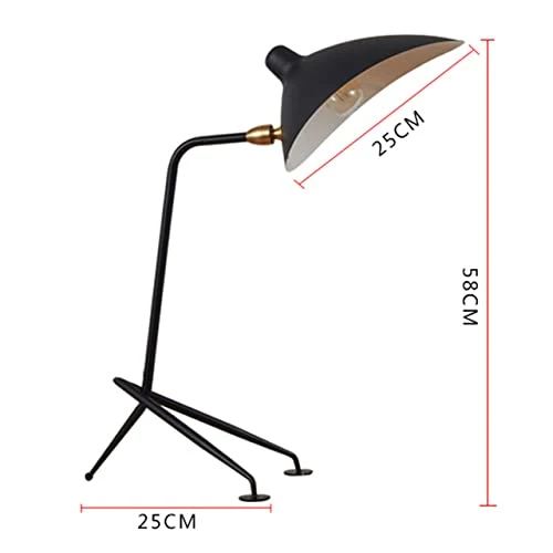 Refoiner Lampe de bureau à gradation Lampes de table nordiques SERGE MOUILLE à côté de la lampe pour étude chambre salon décor à la maison luminaire moderne maquillage table lumière,smal