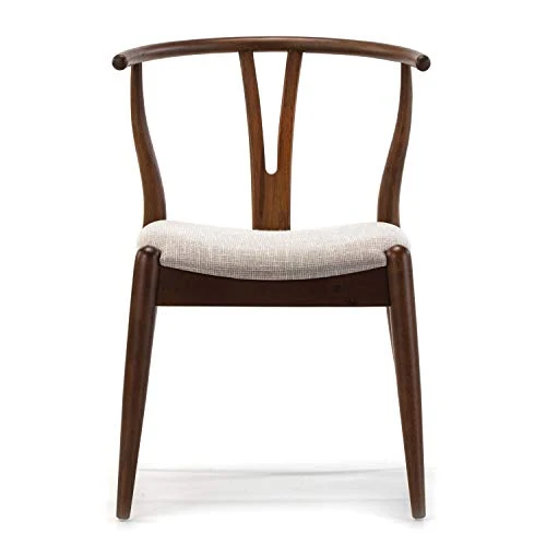VS Venta-stock Pack 2 chaises Rustic, Couleur Noyer, Bois Massif, 55 cm (Longueur) 54,5 cm (Profondeur) 76 cm (Hauteur)