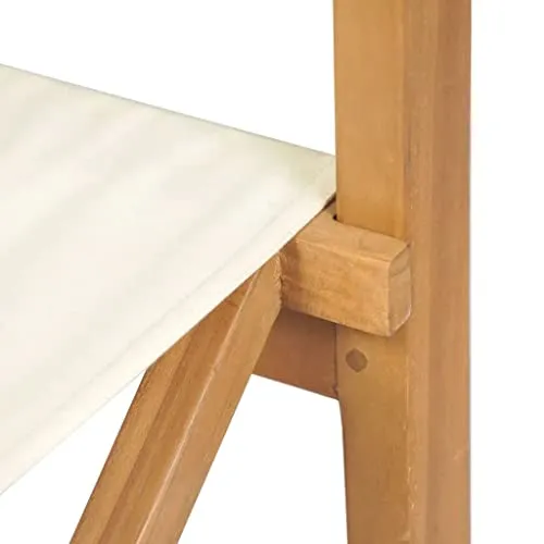 vidaXL Chaises de metteur en scène Pliantes 2 pcs Bois de Teck Massif