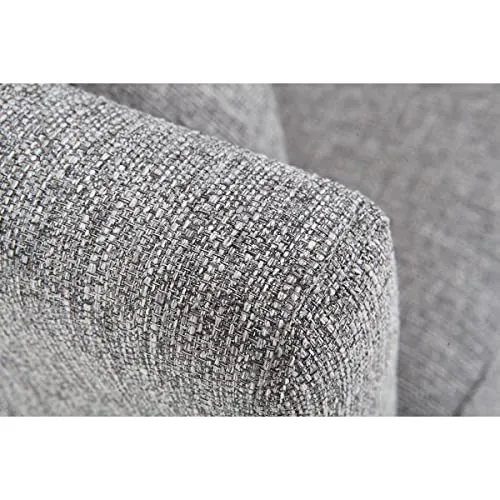 Canapé scandinave 3 Places Gris Clair déhoussable Pieds Bois Oslo