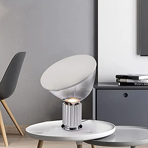 Lampe à Poser Lampes de chevet modernes avec lampe de table tournante à 360 ° Lampes de table transparentes for la salle de séjour Bouton Bouton Bouton Bouton Nightlight, 25.4 "H Lampe de Chevet (Col