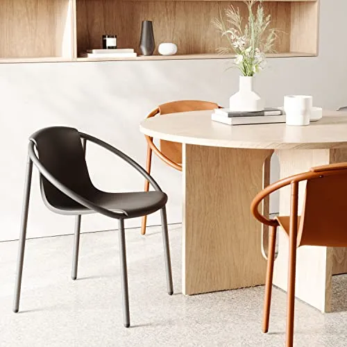 Umbra Ringo Chaise de Salle à Manger Moderne pour intérieur ou extérieur, Sierra, Métal, Terre Cuite, Marron, Taille Unique