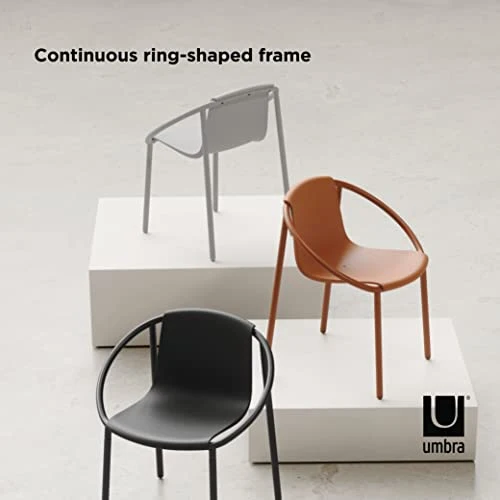 Umbra Ringo Chaise de Salle à Manger Moderne pour intérieur ou extérieur, Sierra, Métal, Terre Cuite, Marron, Taille Unique