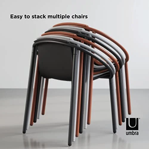 Umbra Ringo Chaise de Salle à Manger Moderne pour intérieur ou extérieur, Sierra, Métal, Terre Cuite, Marron, Taille Unique