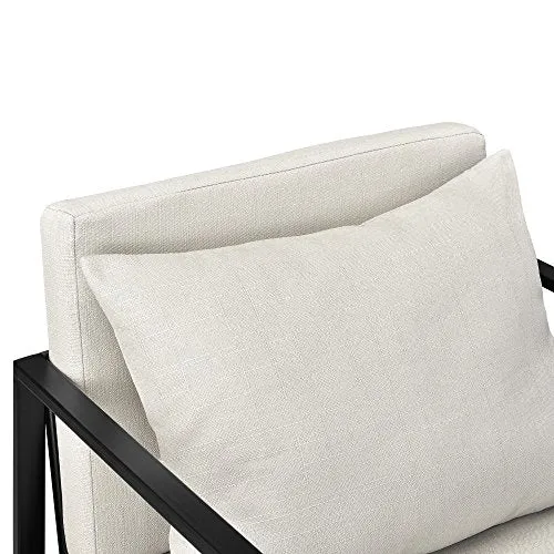 Lot de 2 Fauteuils Design de Salon avec Accoudoirs Siège et Dossier Rembourrré Armature Solide Housse en Polyester 70 x 60 x 60 Sable
