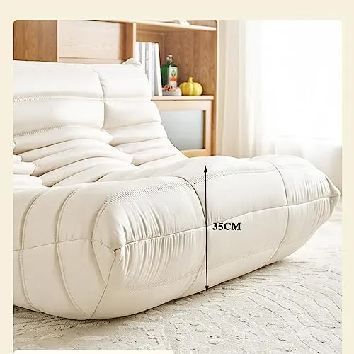 ISolay Canapé Chaise Technologie Portable Chaise Longue en Cuir, Design À 4 Plis, Canapé Moderne en Forme de Sac de Haricots, pour Salon/Chambre À Coucher, 175X70cm