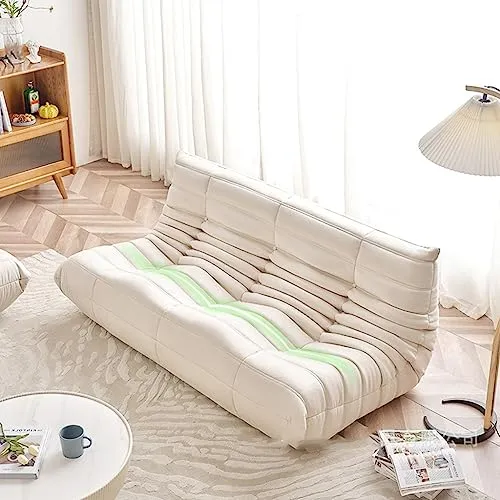 ISolay Canapé Chaise Technologie Portable Chaise Longue en Cuir, Design À 4 Plis, Canapé Moderne en Forme de Sac de Haricots, pour Salon/Chambre À Coucher, 175X70cm
