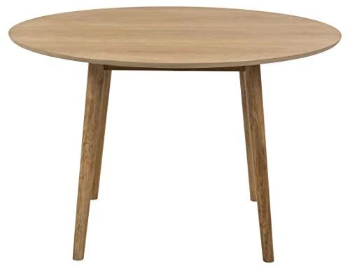 AC Design Furniture Pernille Table à Manger Ronde, Ø: 120 x 75,5 cm, Chêne, Bois, 1 pc