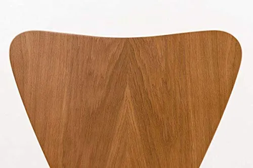 Chaise Empilable Calisto en Bois - Assise Ergonomique - Chaise de Salle d'Attente en Bois Chaise, Hauteur Assise 45 cm -Couleurs au Choix:, Couleur:chêne