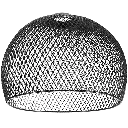 Zerodeko Abat-Jour De Suspension Noir Accessoires D'abat-Jour De Suspension Industrielle En Maille Rétro En Métal/Abat-Jour De Lumière De Couloir Adapté À La Prise E26 / E27light (3)