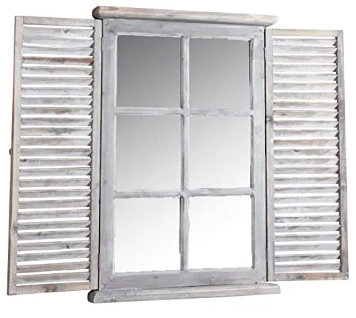 AUBRY GASPARD Miroir en Bois teinté Vieilli Taille 2