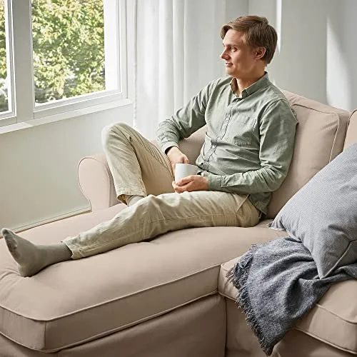 Ikea EKTORP Canapé 3 places avec méridienne Hallarp Beige