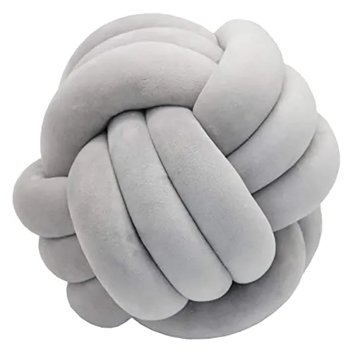 YJYQ Coussin à boules en peluche doux et confortable - Motif nœud - Pour la maison, le canapé, le dos - En velours - Pour bébé