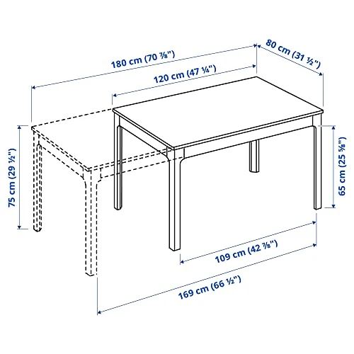 Ikea EKEDALEN Table extensible 120/180x80 cm Chêne