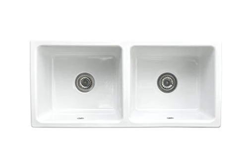 Evier 2 Bacs Timbre D'Office "Gamme Belfast100"Blanc