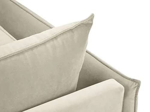 MICADONI - Fauteuil Agate - 1 Place - Velours - Beige