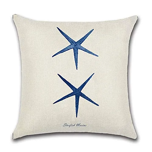 HuifengS Lot de 4 Housses de coussin en lin, housses carrées décoratives avec motifs de forêt et plantes tropicales, idéales pour canapés, lits, chaises, 45 x 45 cm, Lin, Zt010., 45 x 45 Centimeters