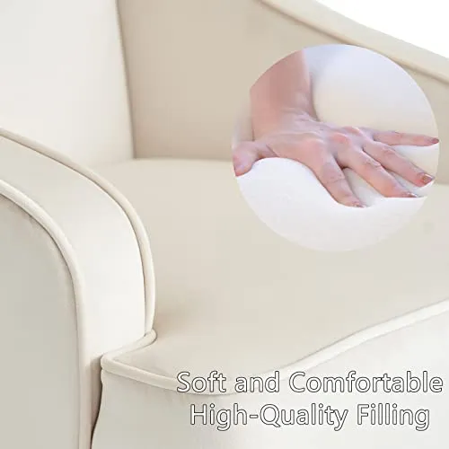SEPNINE Fauteuil Lounge, Fauteuil Lounge en Velours, Fauteuil De Salon, Chaise TapisséE, Convient pour Le Salon, La Chambre, Le Bureau, Le Balcon.