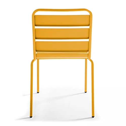 Oviala Palavas - Chaise en métal Jaune