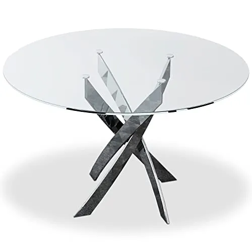 Menzzo Corix Table, Transparent, L120 x P120 x H75 cm