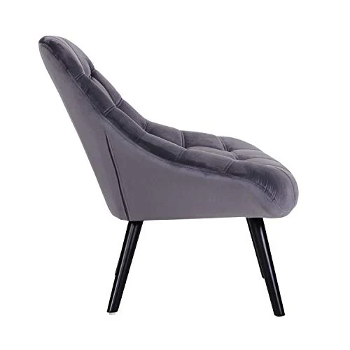 Lot de 2 fauteuils Danios Velours Gris