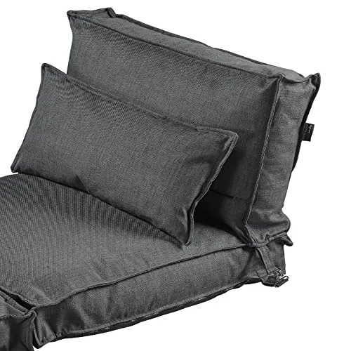 SAMPUR Chauffeuse modulable d'intérieur Le caméléon | Fauteuil évolutif et Convertible | Multiples Coloris au Choix | Dessous Anti-dérapant | Adaptable sur Tous Supports | Tissu Gris foncé