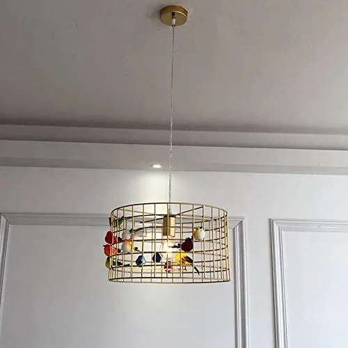 Lustre grande Suspension petite Volière diamètre 45cm